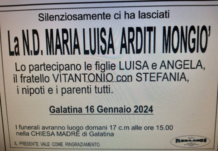 Maria Luisa Arditi Mongiò